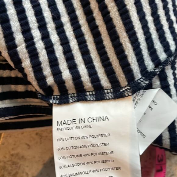 Club Monaco Tevin Striped Tiered Tricot Top - Picture 14 of 15